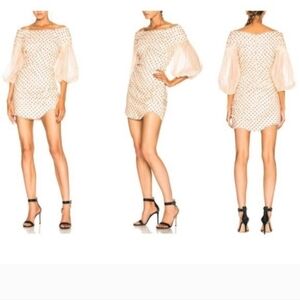 $2250 Zimmermann Painted Heart Contour Mini Dress as seen in ZIMMERMANN Runway